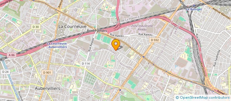 localisation de l'entreprise MONSIEUR MOHAMMAD HOSSAIN à LA COURNEUVE