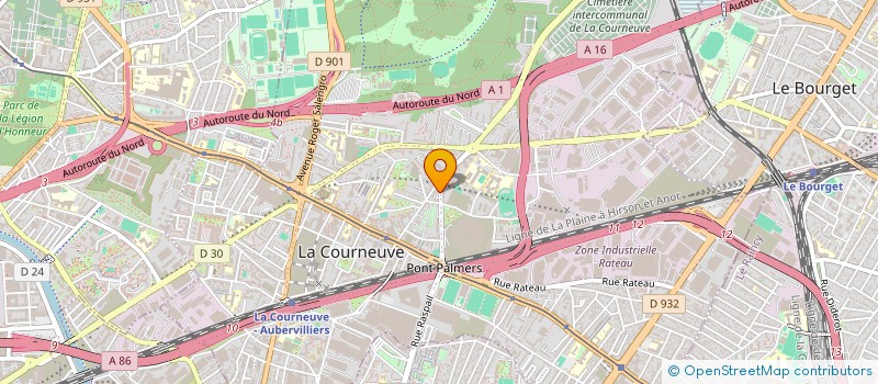 localisation de l'entreprise MONSIEUR MOHAMMAD HOSSAIN à LA COURNEUVE