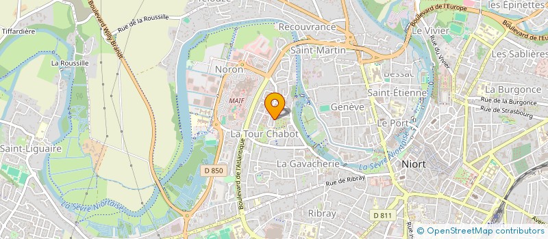localisation de l'entreprise MONSIEUR MOHAMMAD HOSSAINI à NIORT