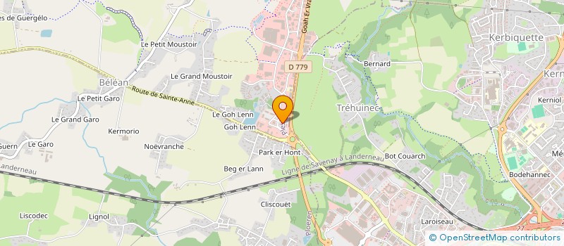 localisation de l'entreprise MONSIEUR MOHAMMAD HOSSEINI  PLESCOP