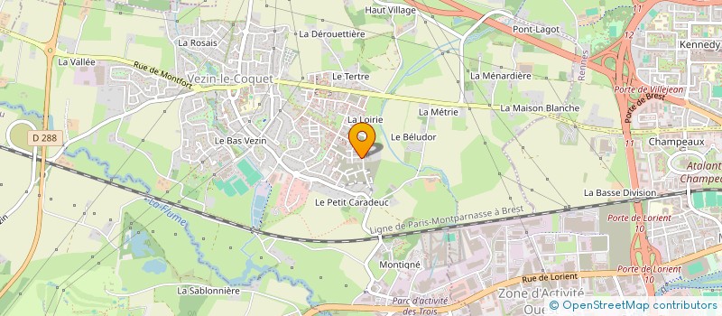 localisation de l'entreprise MONSIEUR MOHAMMAD HOUTAK  VEZIN-LE-COQUET