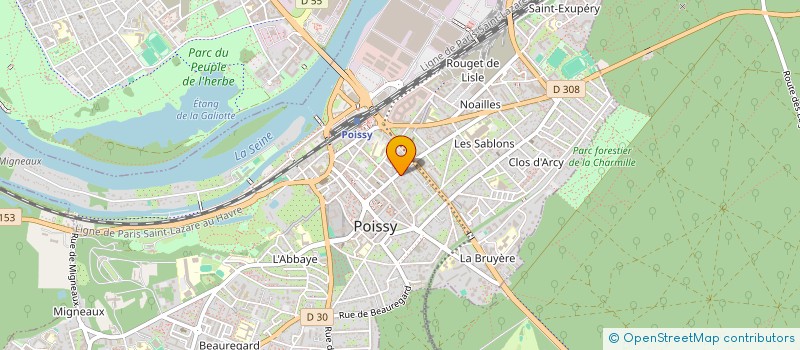 localisation de l'entreprise MONSIEUR MOHAMMAD JABARKHIL  POISSY