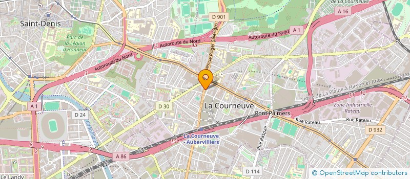 localisation de l'entreprise MONSIEUR MOHAMMAD JAFFERBERG à LA COURNEUVE