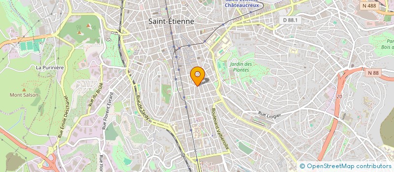 localisation de l'entreprise MONSIEUR MOHAMMAD KALOUL  SAINT-ETIENNE