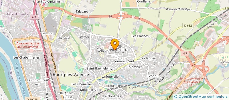 localisation de l'entreprise MONSIEUR MOHAMMAD KHUDADADI  BOURG-LES-VALENCE