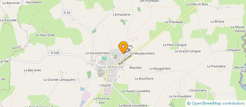 localisation de l'entreprise MONSIEUR MOHAMMAD MIA  SAINT-M'HERVE