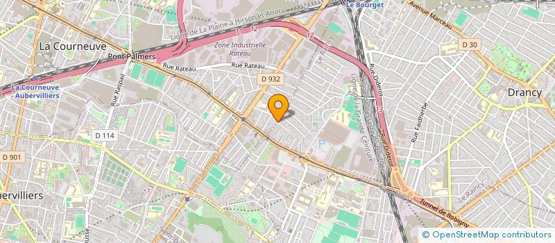 localisation de l'entreprise MONSIEUR MOHAMMAD MIAH à LA COURNEUVE