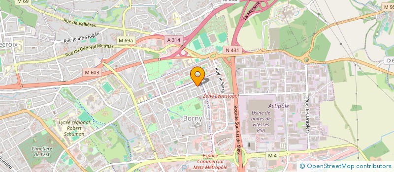 localisation de l'entreprise MONSIEUR MOHAMMAD MIAKHEL  METZ