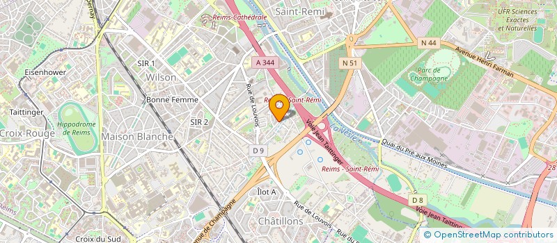 localisation de l'entreprise MONSIEUR MOHAMMAD MOLAKHIL  REIMS