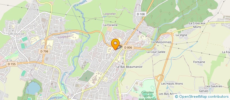 localisation de l'entreprise MONSIEUR MOHAMMAD NOOR BAHAR HUSSEIN  FOUGERES