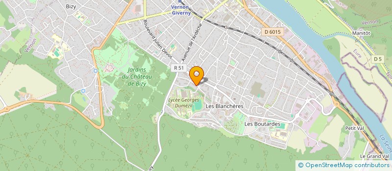 localisation de l'entreprise MONSIEUR MOHAMMAD PASHAI  VERNON