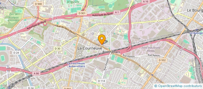 localisation de l'entreprise MONSIEUR MOHAMMAD RAHMAN à LA COURNEUVE