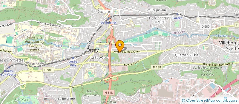 localisation de l'entreprise MONSIEUR MOHAMMAD SABOORI à ORSAY