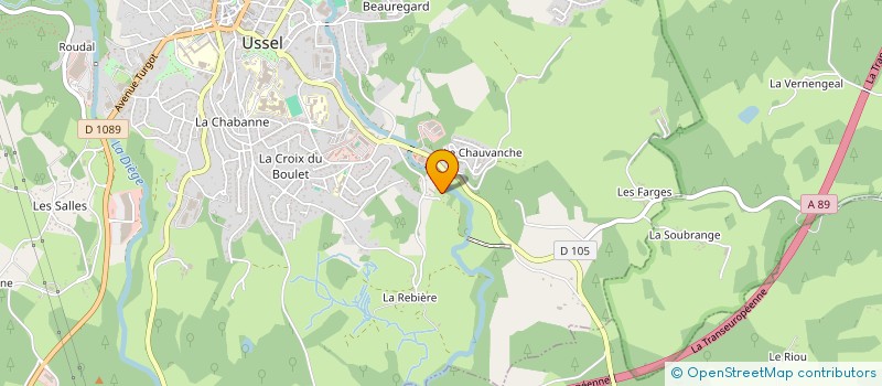localisation de l'entreprise MONSIEUR MOHAMMAD SALEH à USSEL