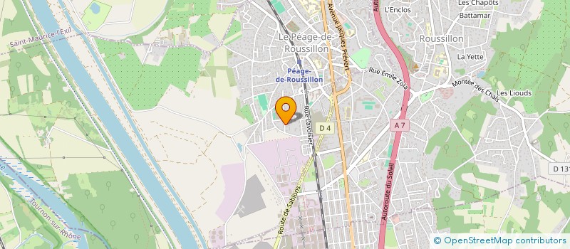 localisation de l'entreprise MONSIEUR MOHAMMAD SHARIF  LE PEAGE-DE-ROUSSILLON