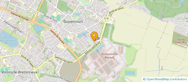 localisation de l'entreprise MONSIEUR MOHAMMAD SHARIFI  GUYANCOURT