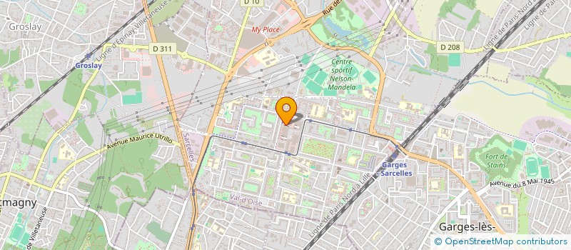 localisation de l'entreprise MONSIEUR MOHAMMAD SHEIKH  SARCELLES