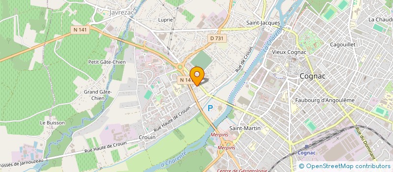 localisation de l'entreprise MONSIEUR MOHAMMAD SHENWARI à COGNAC