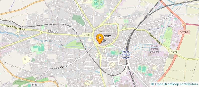 localisation de l'entreprise MONSIEUR MOHAMMAD SULTANI  RIOM