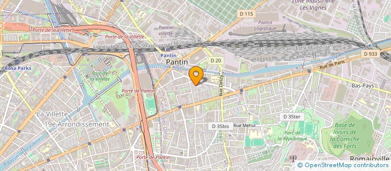 localisation de l'entreprise MONSIEUR MOHAMMAD YUNIS DANESH  PANTIN