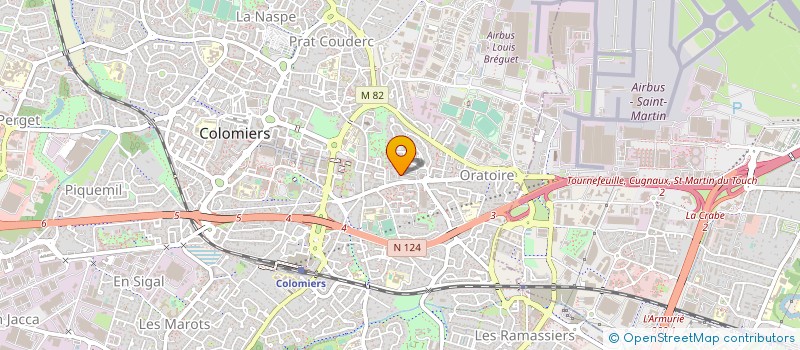 localisation de l'entreprise MONSIEUR MOHAMMED ABDELALI OULOULOU à COLOMIERS