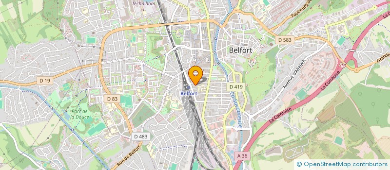 localisation de l'entreprise MONSIEUR MOHAMMED ABU JUBIAR  BELFORT