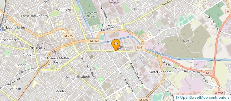 localisation de l'entreprise MONSIEUR MOHAMMED ACHOUR à ROUBAIX