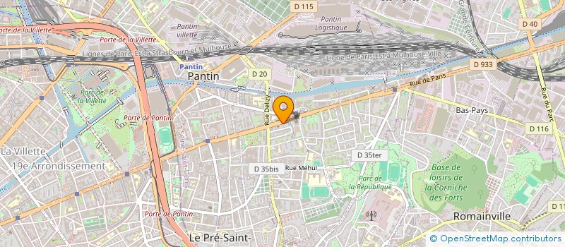 localisation de l'entreprise MONSIEUR MOHAMMED ADAM MOHAMMED MOHAMMED  PANTIN