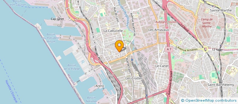 localisation de l'entreprise MONSIEUR MOHAMMED AGABA à MARSEILLE