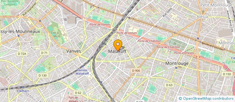 localisation de l'entreprise MONSIEUR MOHAMMED AHMADI  MALAKOFF