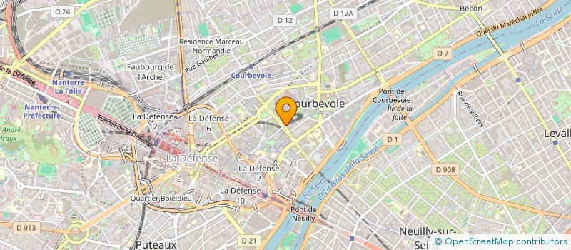 localisation de l'entreprise MONSIEUR MOHAMMED AHMED ADAM à COURBEVOIE