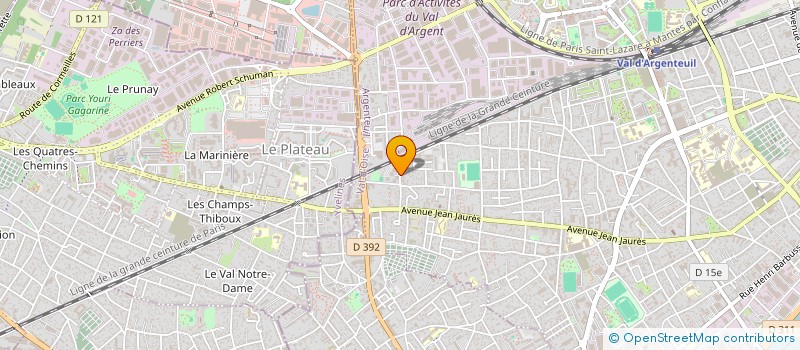 localisation de l'entreprise MONSIEUR MOHAMMED AINOUZ  ARGENTEUIL