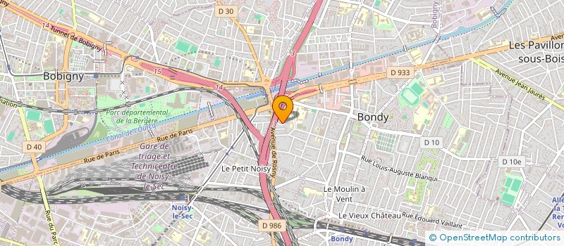 localisation de l'entreprise MONSIEUR MOHAMMED AISSA  BONDY