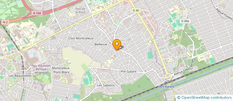 localisation de l'entreprise MONSIEUR MOHAMMED AISSAOUI à VILLEPINTE