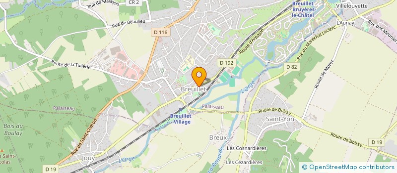 localisation de l'entreprise MONSIEUR MOHAMMED AISSAT  BREUILLET