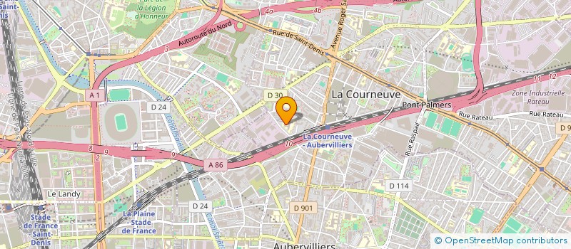 localisation de l'entreprise MONSIEUR MOHAMMED AKBOR à LA COURNEUVE