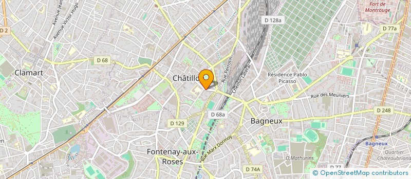 localisation de l'entreprise MONSIEUR MOHAMMED AKCHA  CHATILLON