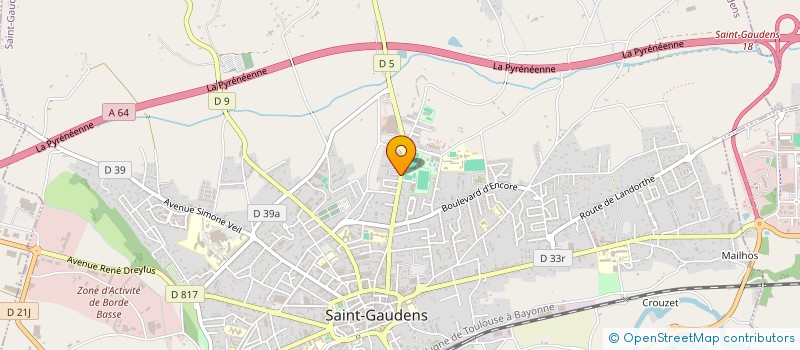 localisation de l'entreprise MONSIEUR MOHAMMED AKKOUJANE ZOUGACHE à SAINT-GAUDENS