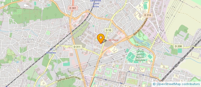 localisation de l'entreprise MONSIEUR MOHAMMED ALAOUI CHRIFI  SARCELLES