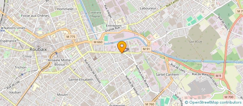 localisation de l'entreprise MONSIEUR MOHAMMED AMIN MOULAY  ROUBAIX