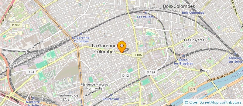 localisation de l'entreprise MONSIEUR MOHAMMED-AMINE BOUZELGHA à LA GARENNE-COLOMBES
