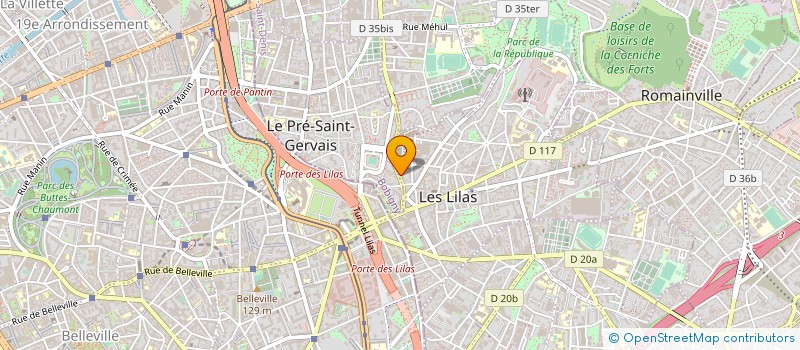 localisation de l'entreprise MONSIEUR MOHAMMED AMINE EL HOUBA à LES LILAS