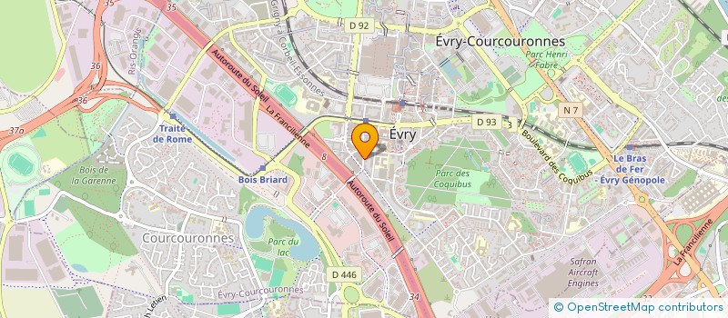 localisation de l'entreprise MONSIEUR MOHAMMED-AMINE IZANDAZ  EVRY-COURCOURONNES