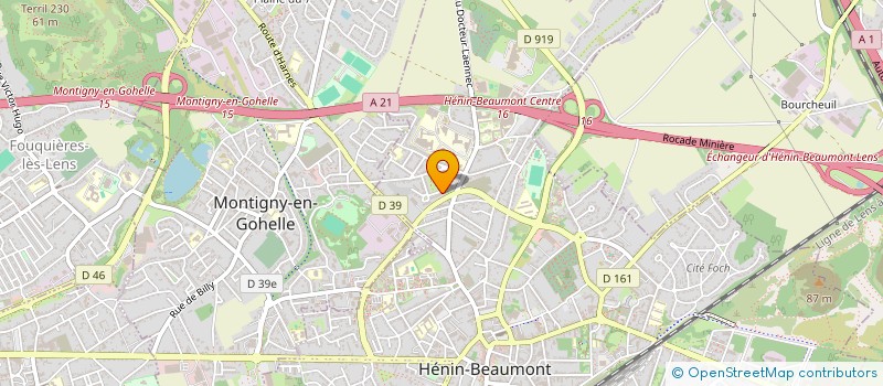 localisation de l'entreprise MONSIEUR MOHAMMED-AMINE KENZI  HENIN-BEAUMONT