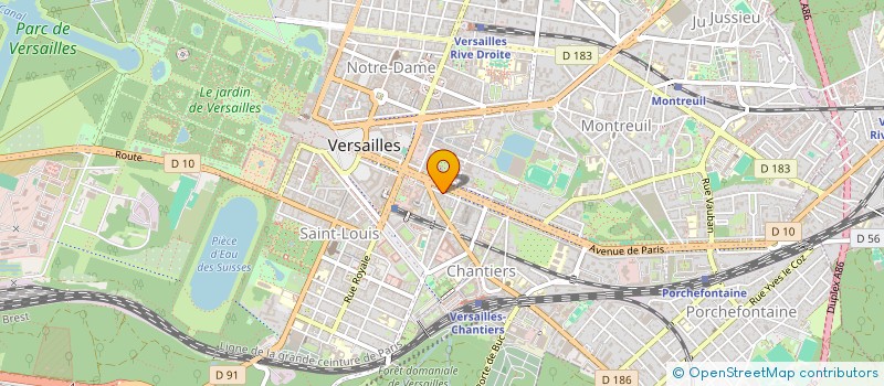 localisation de l'entreprise MONSIEUR MOHAMMED AMINE MOUDJEB à VERSAILLES