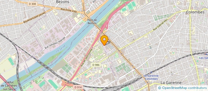 localisation de l'entreprise MONSIEUR MOHAMMED-AMINE RIFFI à COLOMBES