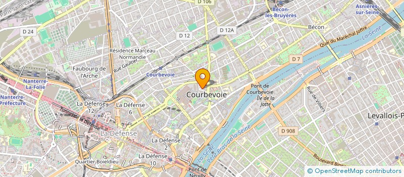 localisation de l'entreprise MONSIEUR MOHAMMED AMINE TEKLI à COURBEVOIE