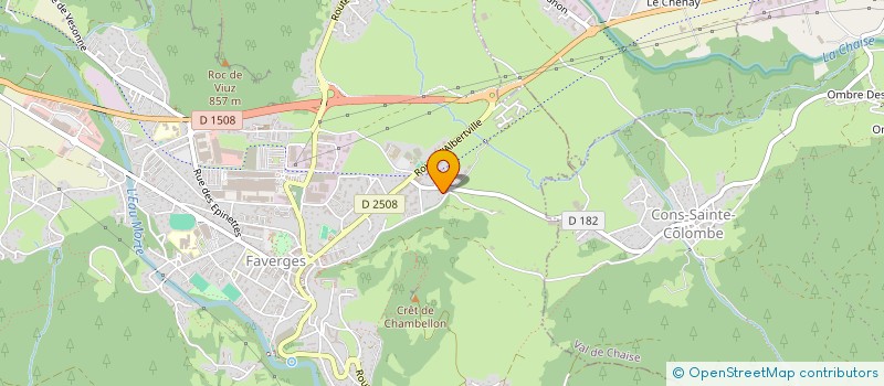 localisation de l'entreprise MONSIEUR MOHAMMED-AMIR BADAOUI  FAVERGES-SEYTHENEX