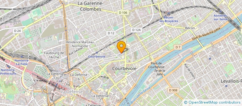 localisation de l'entreprise MONSIEUR MOHAMMED AOUCHICHE à COURBEVOIE