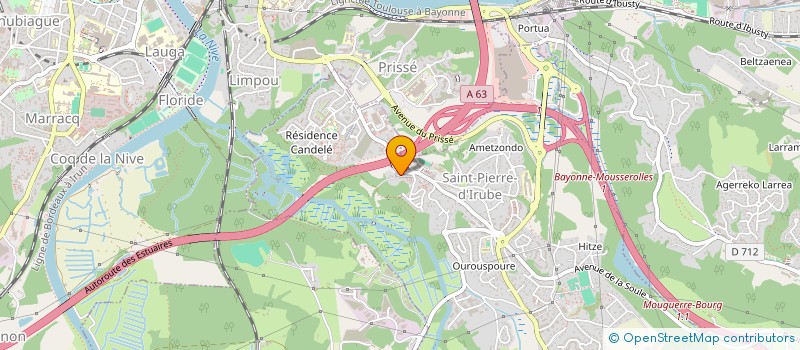 localisation de l'entreprise MONSIEUR MOHAMMED AROUSSI à SAINT-PIERRE-D'IRUBE